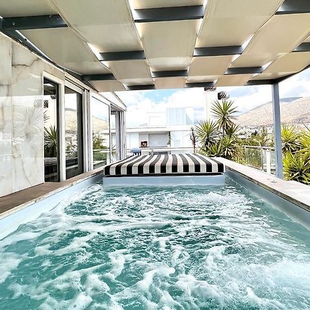 אתונה Citycenter Penthouse Mini Private Pool With Hydromassage And Great Town View מראה חיצוני תמונה